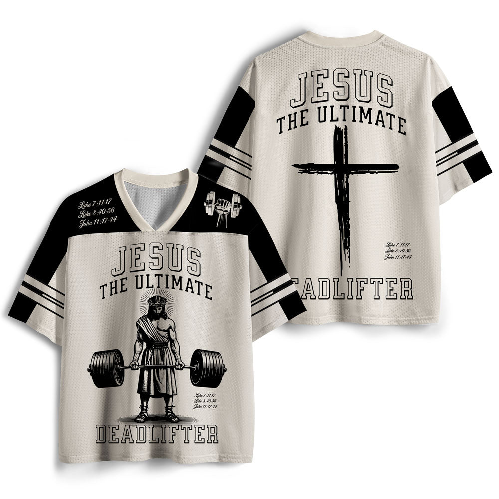 UniJames Jesus The Ultimate Deadlifter Christian Mesh Jersey