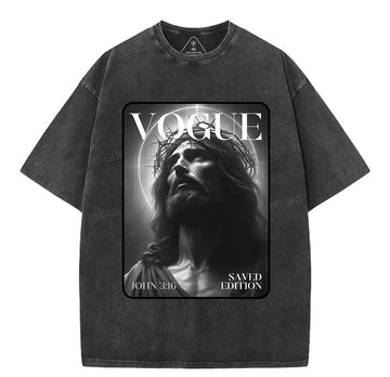 Jesus Magazine Christian Washed T-Shirt Sale - GuidingCross