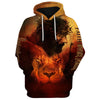 Uni Jesus And Lion Faith Over Fear 3D Hoodie