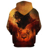 Uni Jesus And Lion Faith Over Fear 3D Hoodie