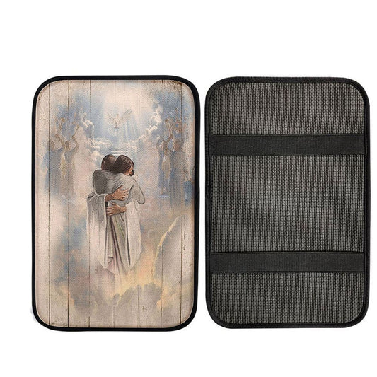 Uni Jesus Christ Hugging Man In Heaven Car Armrest Pad