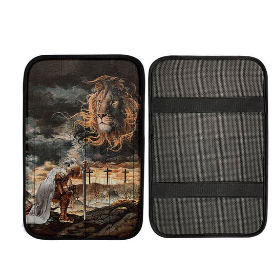Uni Jesus Christ Lion Face Warrior Car Armrest Pad
