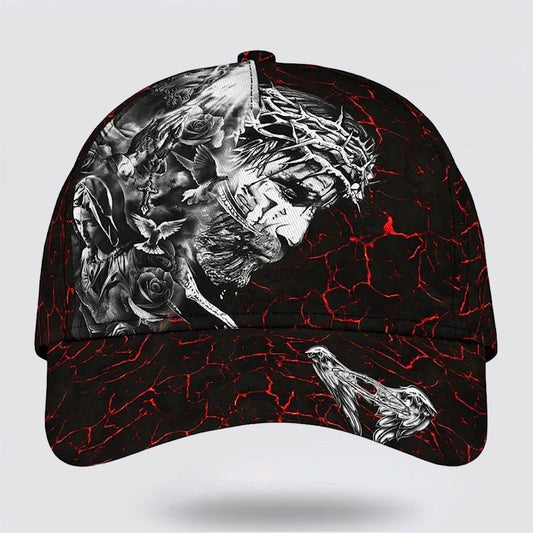 Uni Jesus Face All Over Print Baseball Cap