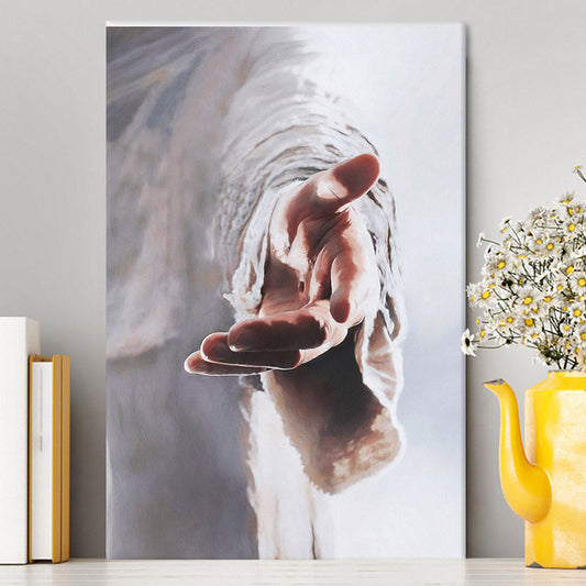 Uni Jesus Gives Hand Canvas
