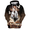Uni Jesus God Bible And Dove 3D Hoodie