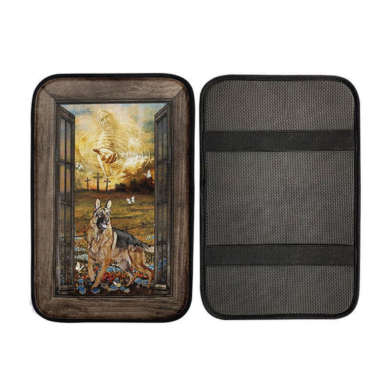 Uni Jesus Hand German Shepherd Car Armrest Pad