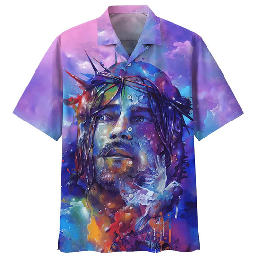 UniJames Jesus Hawaiian Shirts - Christian Hawaiian Shirt - Jesus Hawaiian Summer Shirts