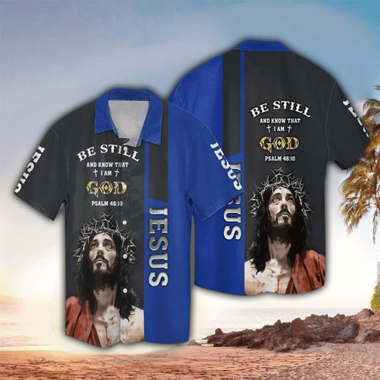 UniJames Jesus I Am God Hawaiian Shirt - Christian Hawaiian Shirts For Men & Women