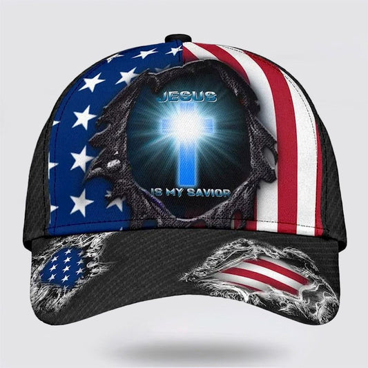 Uni Jesus Is My Savior Cross Light 3D Cap
