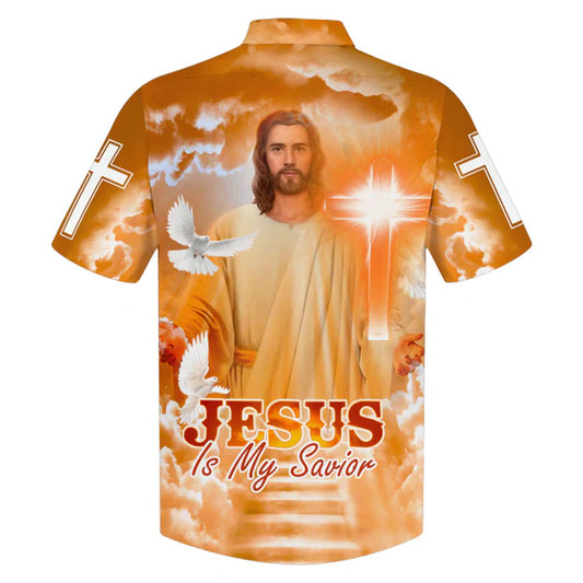 UniJames Jesus Is My Savior Hawaiian Shirt - Jesus Christ In Heaven Hawaiian Shirts - Christian Hawaiian Shirt - Jesus Hawaiian Shirts