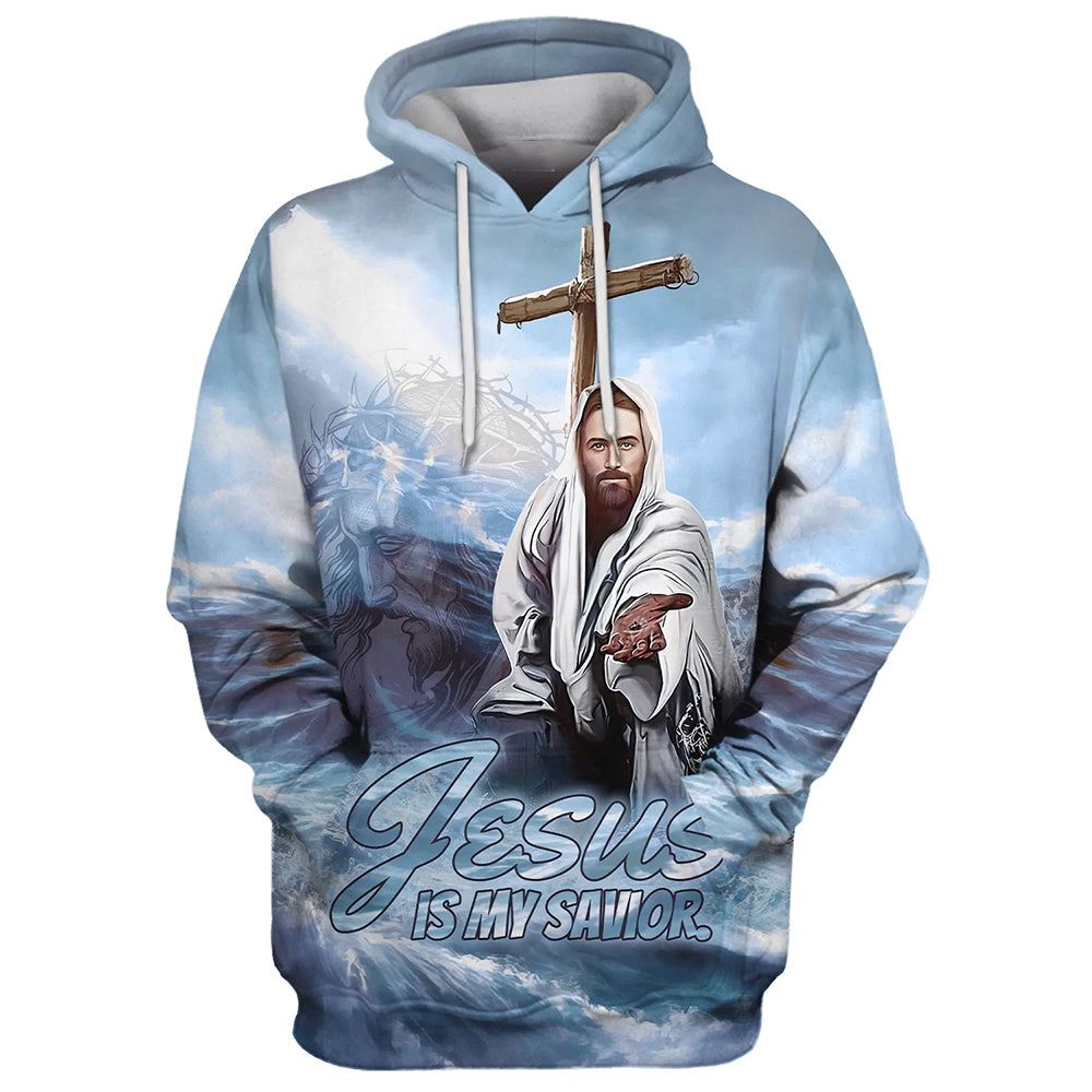 Jesus Is My Savior Hoodie Jesus Hand Hoodies Jesus Hoodie Men & Women, God 3D Printed Hoodie, Christian Apparel Hoodies