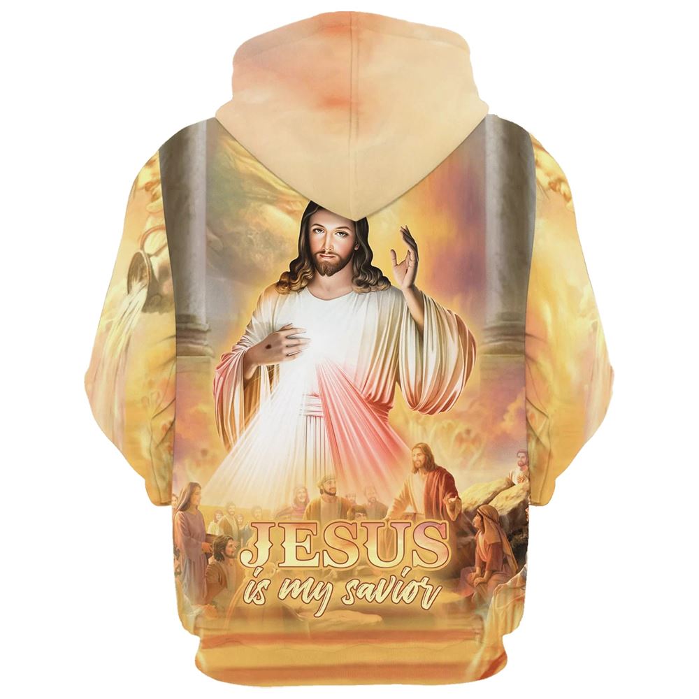 Jesus Is My Savior Hoodie Jesus With His Disciples 3D Hoodies Jesus Hoodie, God 3D Printed Hoodie, Christian Apparel Hoodies