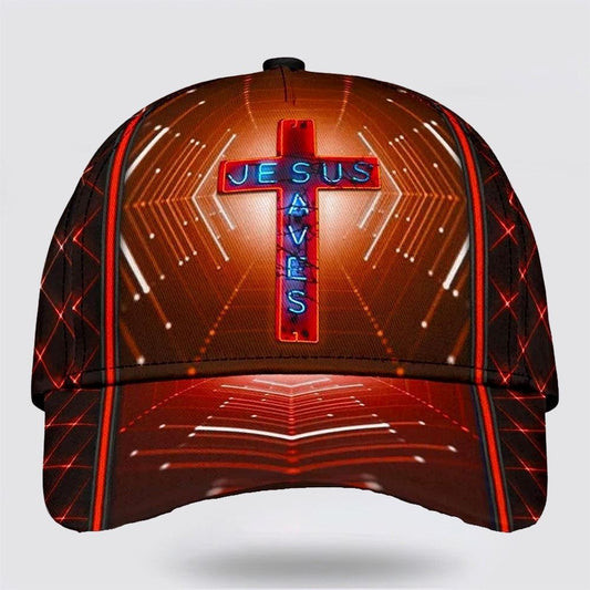 Uni Jesus Saves Classic All Over Print Cap