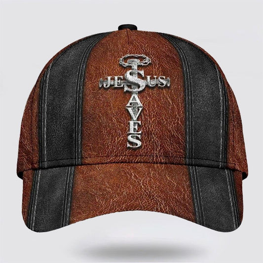 Uni Jesus Saves Nail Cross Classic 3D Cap