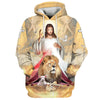 Uni Jesus The Lion Of Judah The Lamb Of God 3D Hoodie
