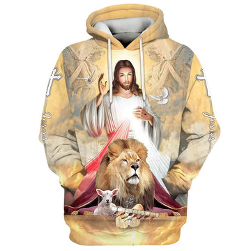 Uni Jesus The Lion Of Judah The Lamb Of God 3D Hoodie