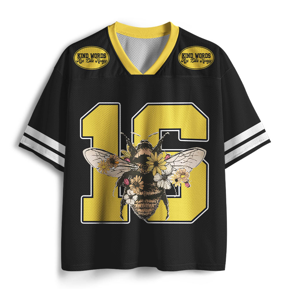 UniJames Kind Words Are Like Honey Christian Mesh Jersey