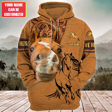 Uni Custom Name Horse Lovers 3D Hoodie