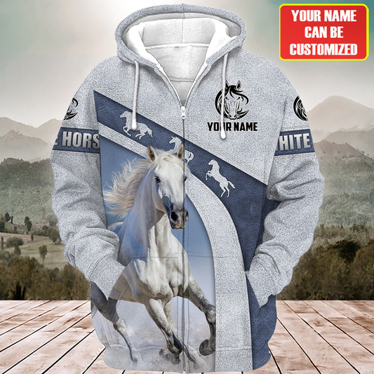 Uni Custom Name Horse Lovers 3D Hoodie