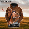Uni Custom Name American Quarter Horse Never Walk Alone 3D Hoodie