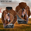 Uni Custom Name Morgan Horse Never Walk Alone 3D Hoodie