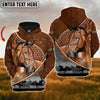 Uni Custom Name Warmblood Horse Never Walk Alone 3D Hoodie