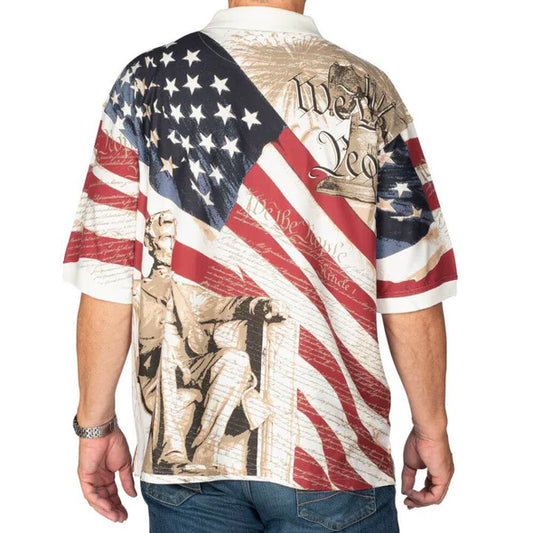 UniJames Men's Abraham Lincoln Cotton Polo Shirt