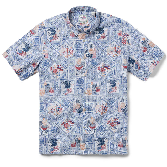 UniJames SUMMER COMMEMORATIVE 2025 Short Sleeve Button Shirt For Men