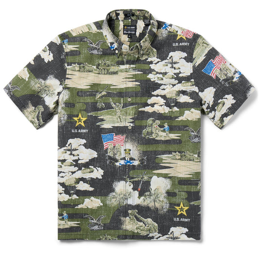 UniJames ARMY: BE ALL YOU CAN BE Short Sleeve Button Down For Men