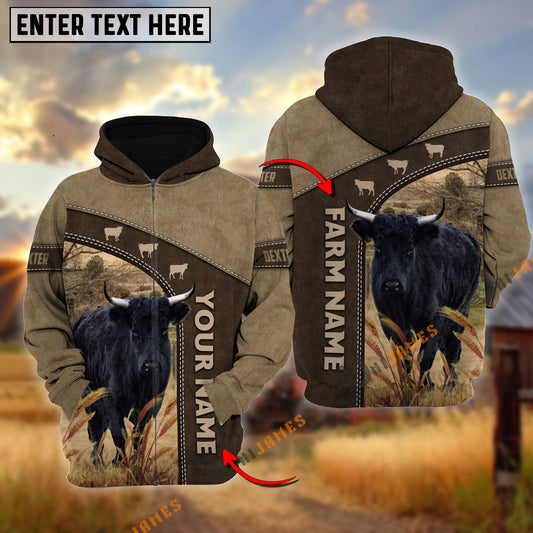 Uni Dexter Happiness Farming Personalized Name, Farm Name 3D Hoodie