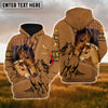 Uni Custom Name Horse Lovers 3D Hoodie