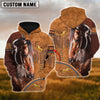 Uni Custom Name Horse Light Brown 3D Printed Hoodie