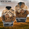 Uni I Love Horse 3D Hoodie