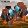 Uni Cowboy Custom Name Horse Lovers 3D Hoodie