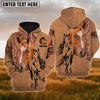 Uni Custom Name Horse Lovers 3D Hoodie