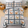 Uni All Season Quilt 3-Piece Set - Charming Chicken