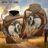Uni Brahman Personalized Name, Farm Name 3D Mix Leather Pattern Hoodie