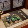 Uni Tractor Custom Name Leather Pattern Doormat