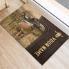 Uni Jersey Custom Name Leather Pattern Doormat