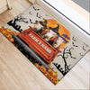 Uni Hereford Custom Farm Name Halloween Doormat