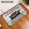 Uni Belted Galloway Relax Cattle Farm Personalized Name Doormat