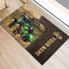 Uni Tractor Custom Name Leather Pattern Doormat