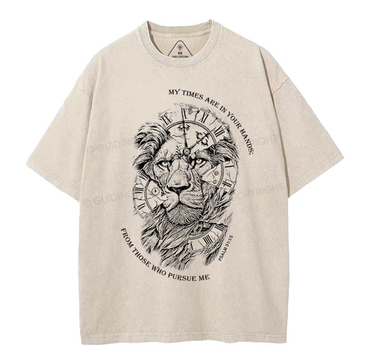 My Times Are In Your Hands Christian Washed TShirt