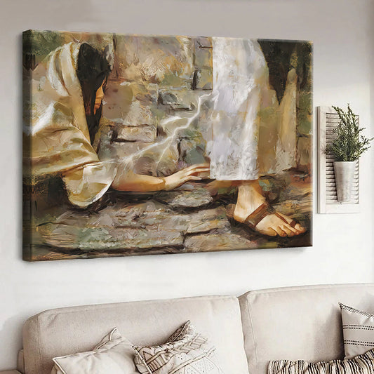 Uni Touching the Hem of Jesus Garment Canvas