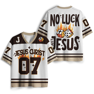 UniJames No Luck Just God Christian Mesh Jersey