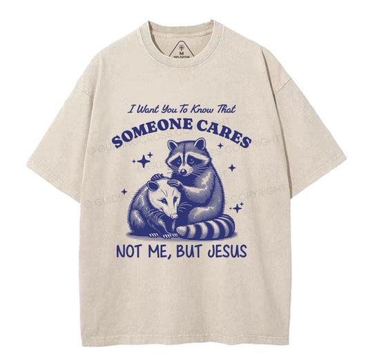 Not Me But Jesus Christian Washed TShirt