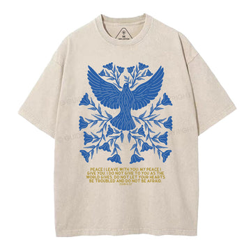 PEACE Christian Washed TShirt