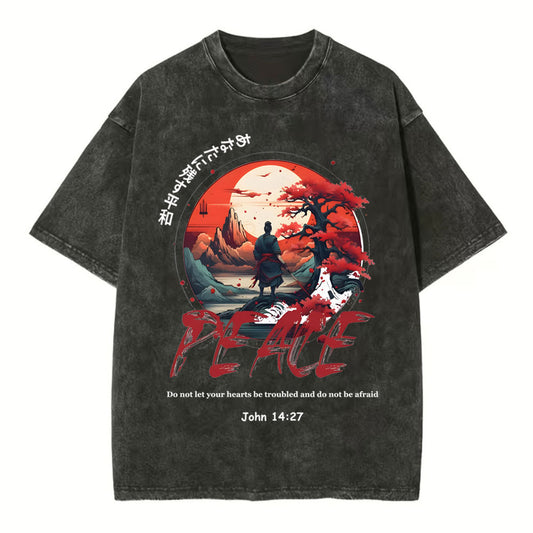 Peace I Leave With You Chirstian Washed TShirt