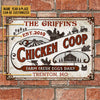 uni Personalized Chicken Coop Fresh All Printed 3D Metal Sign