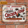 uni Personalized Chicken Coop Rise And Shine White All Printed 3D Metal Sign